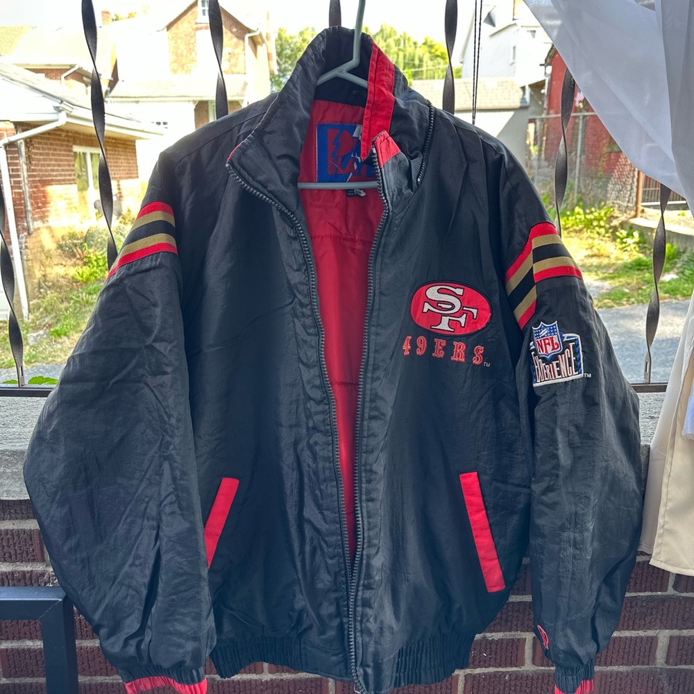 Vintage 90s Pro Player San Francisco 49ers Puffer Jacket Men’s XL